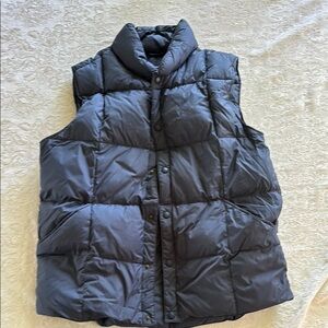 Lands' End Down Puffer Vest Navy Blue
